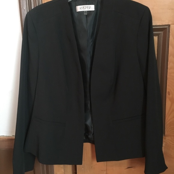 Green Kasper Suit Jacket - Picture 2 of 4